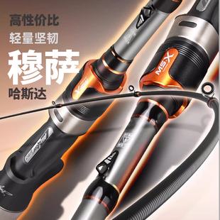 哈斯达穆萨富士版路亚竿远投富士环马口微物雷强直柄枪柄路亚单杆