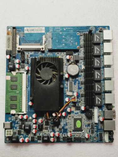 6网口D525主板ITX-WASLAN-P低工耗ros维盟D52SL防火墙ZA-525N6S板