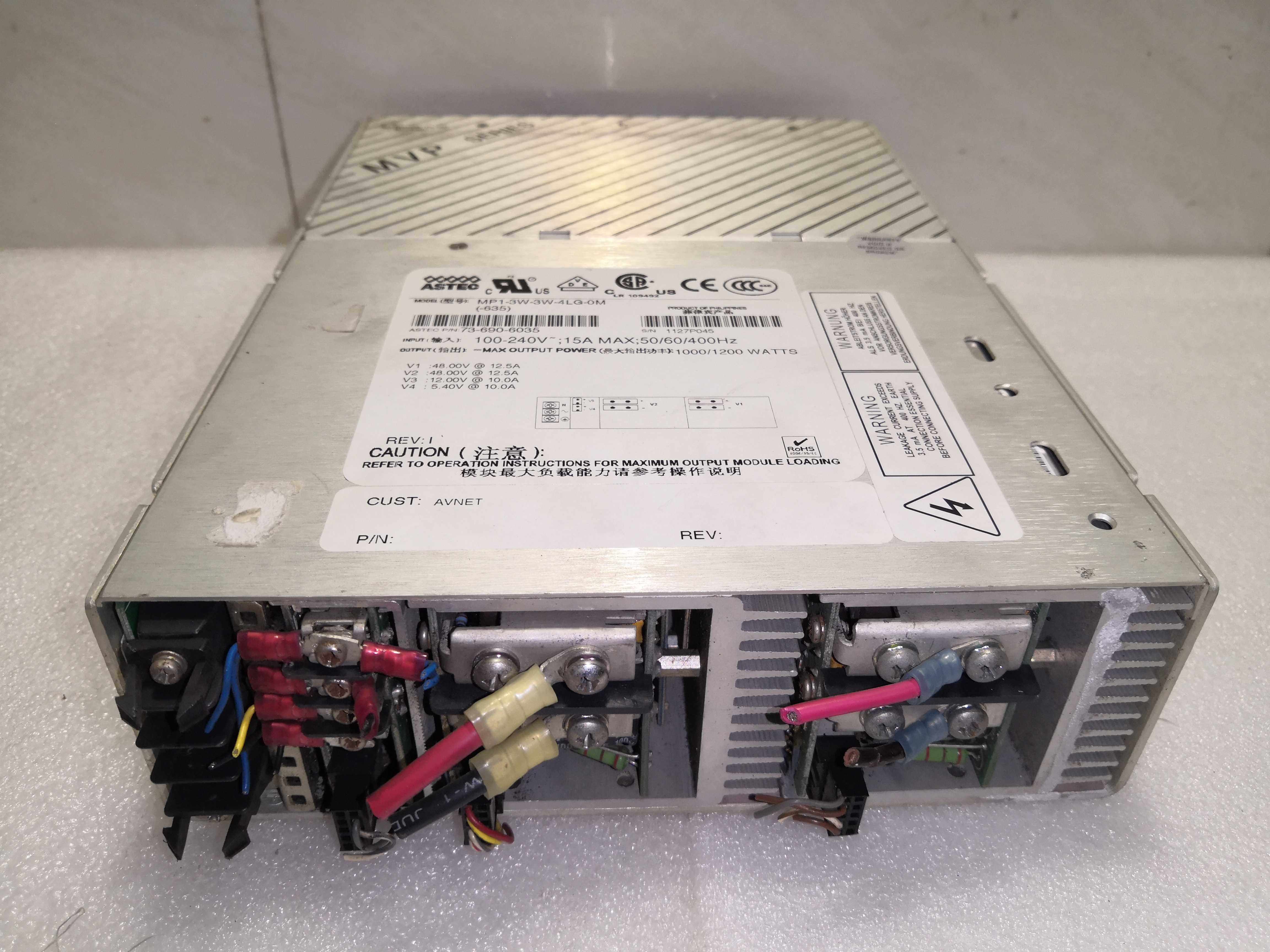 MP1-3W-3W-4LG-0M（-635） ASTEC原装进口拆机多组合模块开关电源