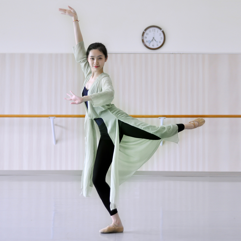 古典舞练功服女成人飘逸古风外披