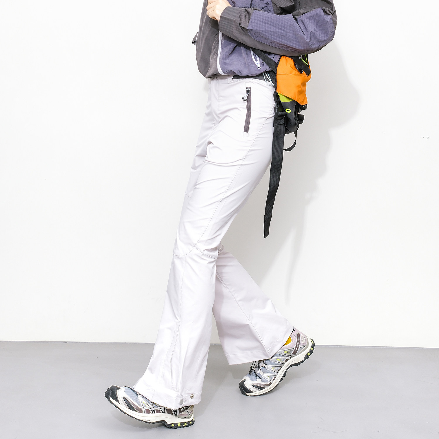 Epicsocotra户外山系徒步登山微喇工装裤速干修身显瘦机能长裤女