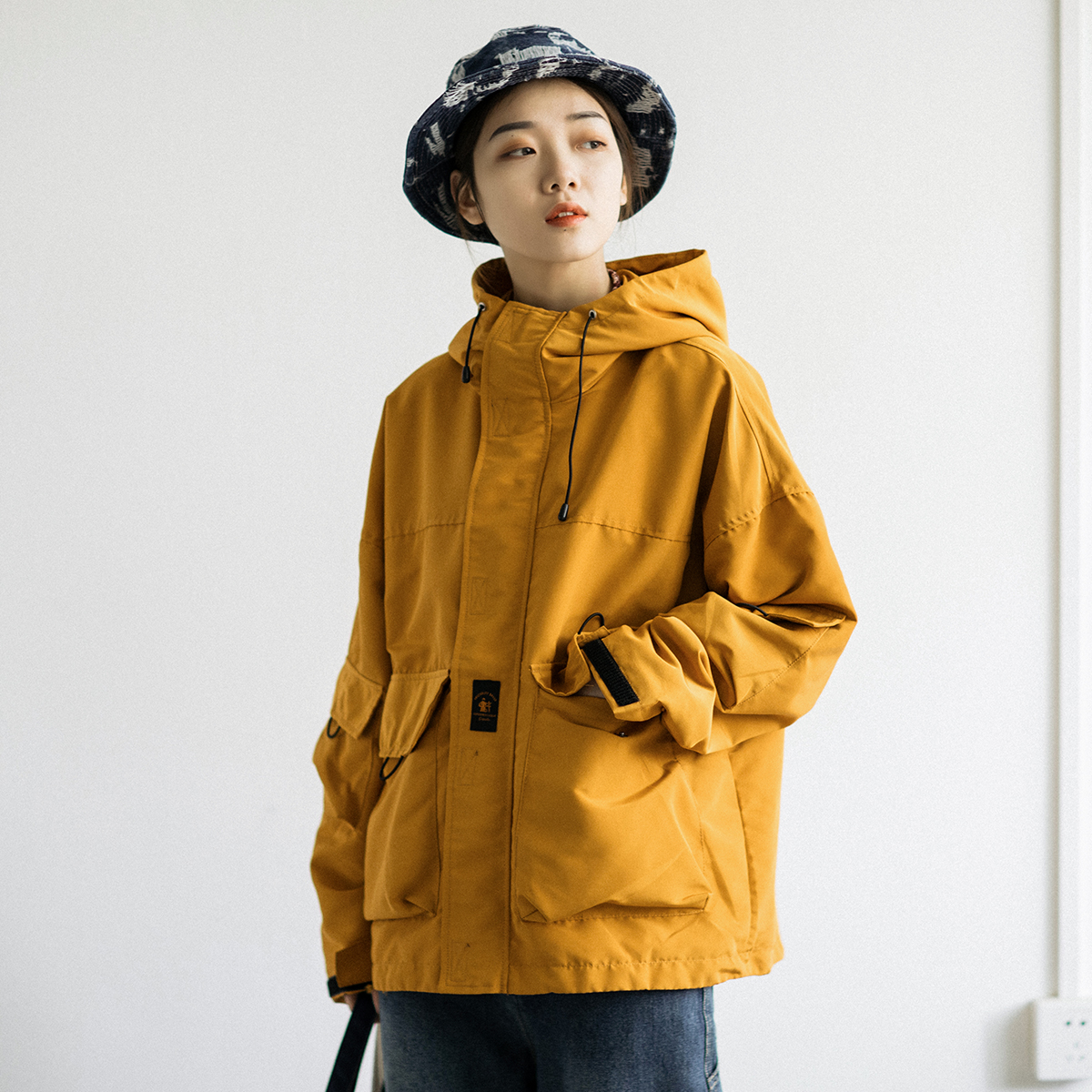 多口袋日系多口袋男女中性外套