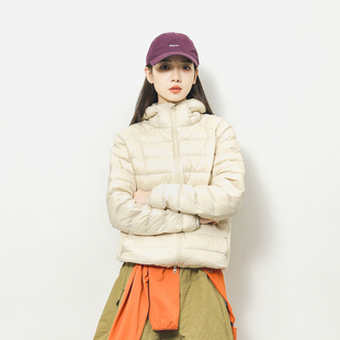 Epicsocotra户外运动休闲90绒连帽排骨羽绒服男女修身 羽绒外套