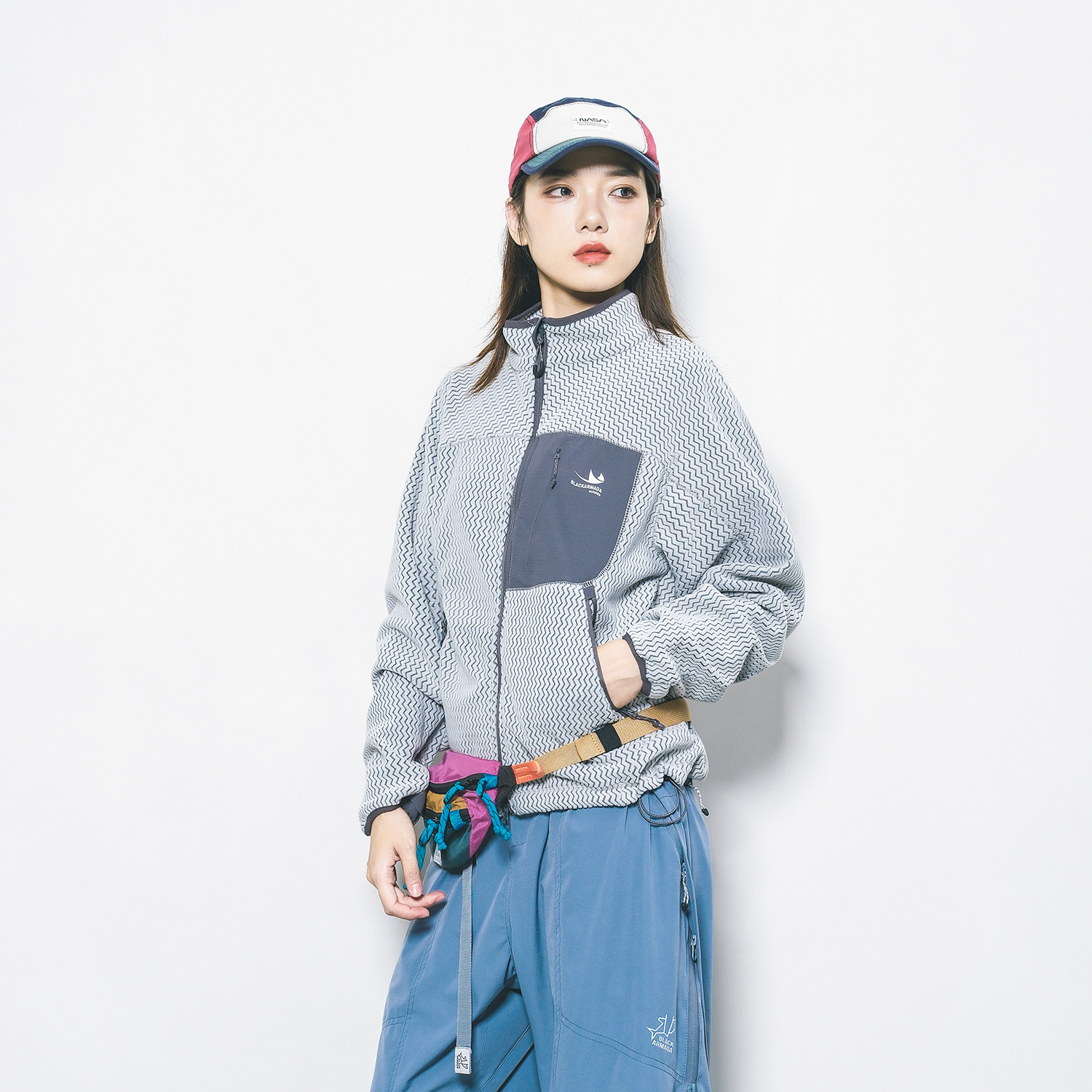 山系巴塔风立领摇粒绒外套