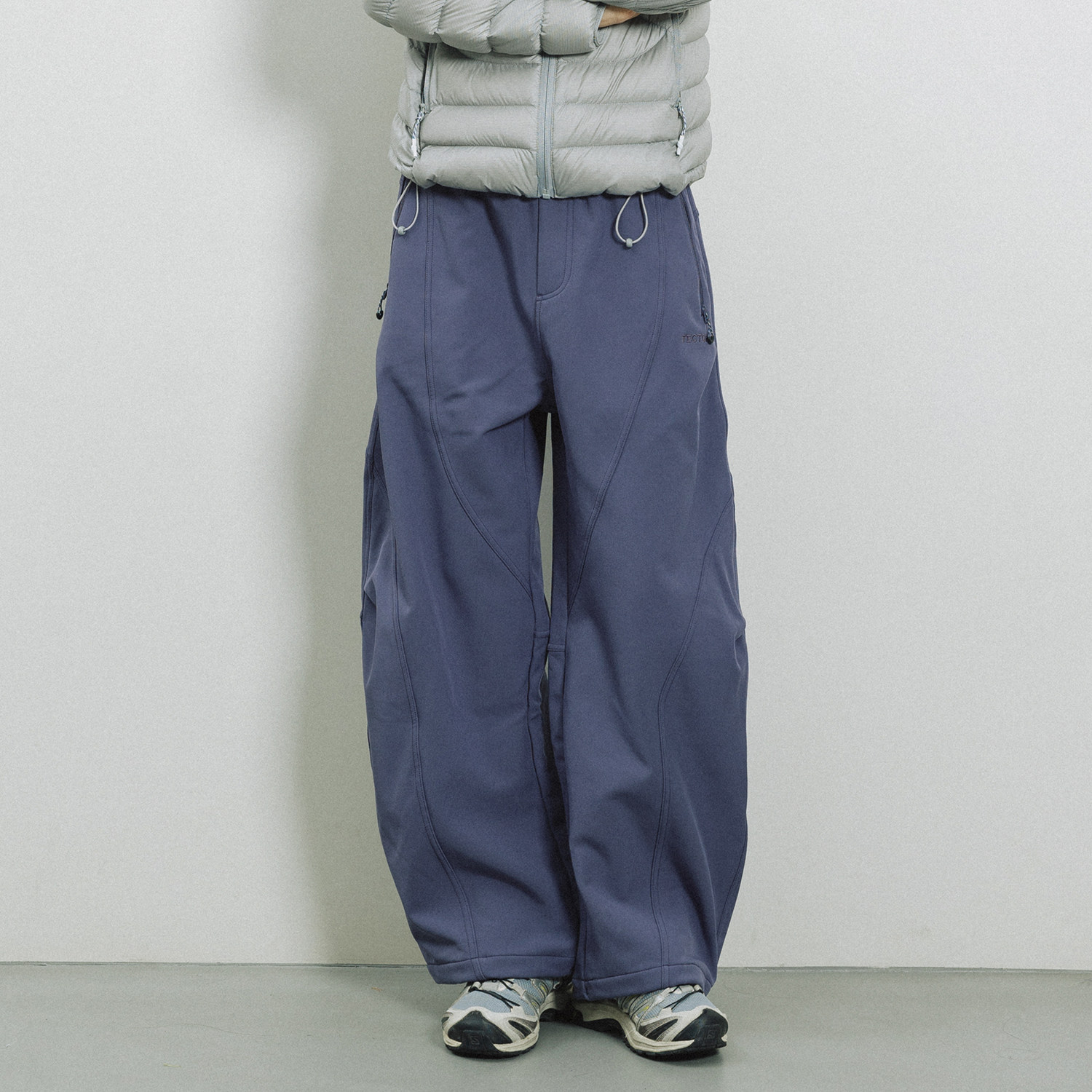 Epicsocotra冬季户外加绒加厚防水宽松工装裤男女休闲裤保暖长裤