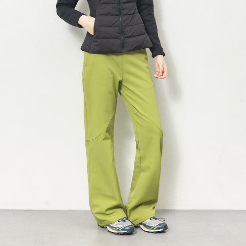 户外加绒防泼水微喇休闲裤女