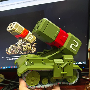 街机合金弹头坦克火炮车电动遥控火箭车机器人战车载具合集履带车