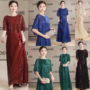 大码礼服胖MM显瘦遮肉生日主持合唱演出高端轻奢小众晚宴公司年会