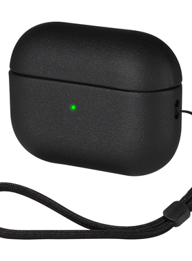 简约素皮纹适用苹果AirPods Pro3蓝牙耳机保护套苹果4代耳机壳AirPods 3代耳机壳商务轻奢1/2
