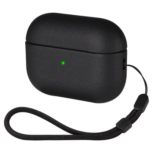 简约素皮纹适用苹果AirPods Pro3蓝牙耳机保护套苹果4代耳机壳AirPods 3代耳机壳商务轻奢1/2