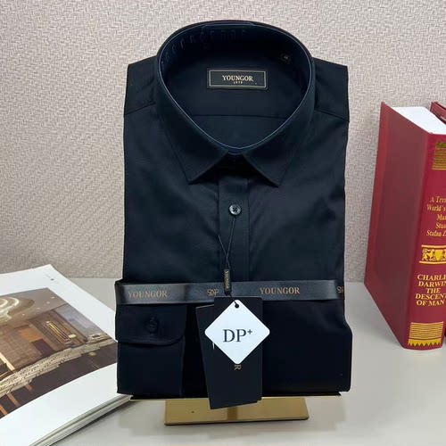 雅戈尔男士DP免烫修身长袖衬衫