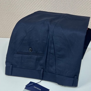 雅戈尔男士藏青色直筒版西装裤商务正装含羊毛长裤秋冬款29056FIA