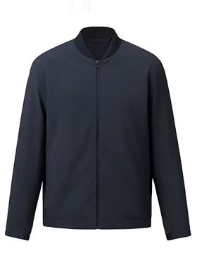 【春秋薄款】雅戈尔夹克男藏青棒球领商务休闲外套VJJK414959FLA