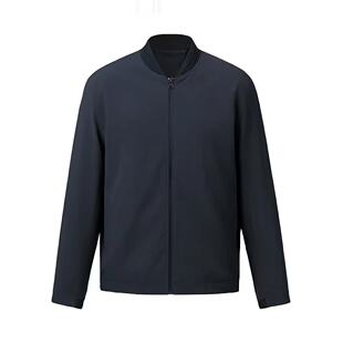 雅戈尔夹克男藏青棒球领商务休闲外套VJJK414959FLA 春秋薄款