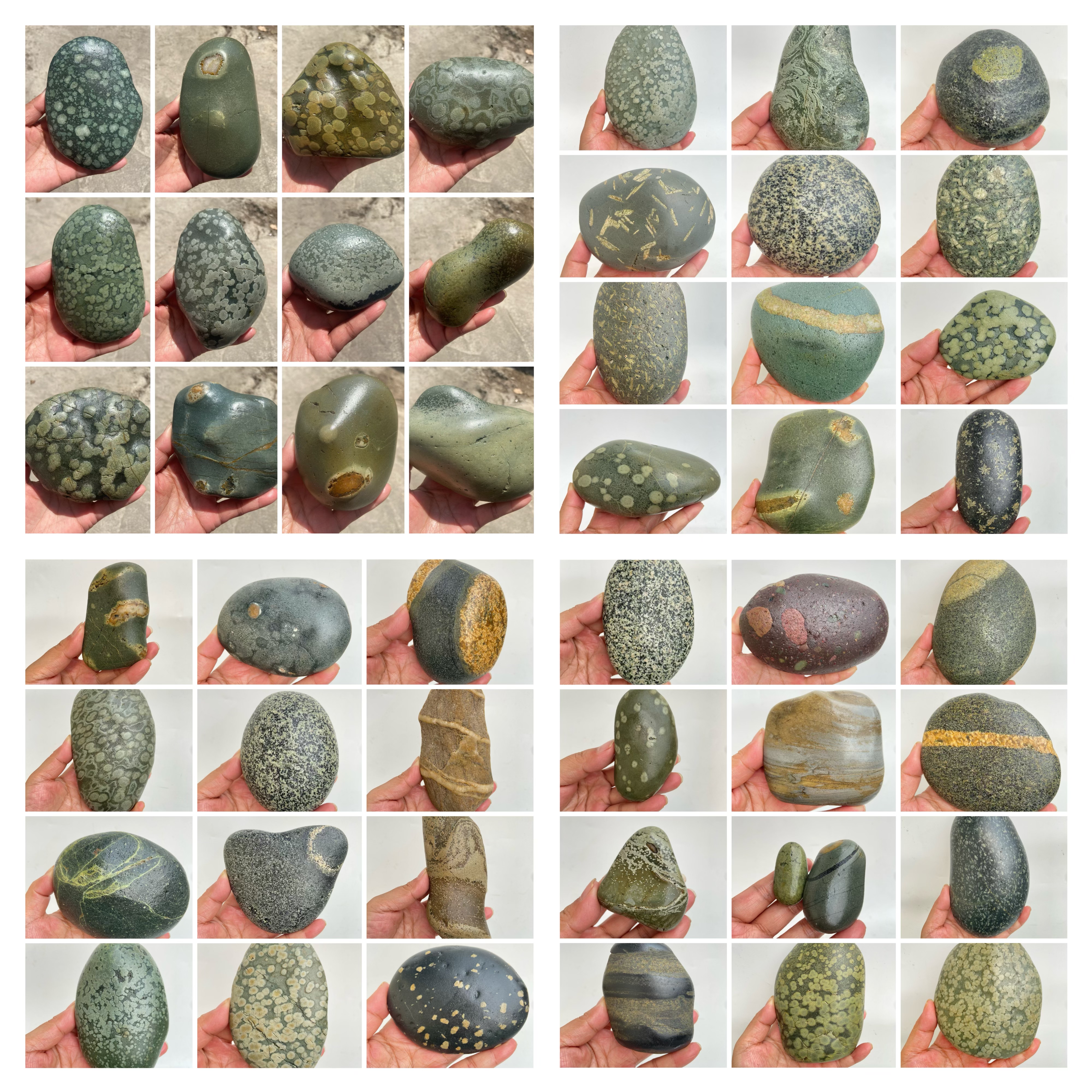 纯天然长江画面石绿泥石茶叶石多装饰摆件