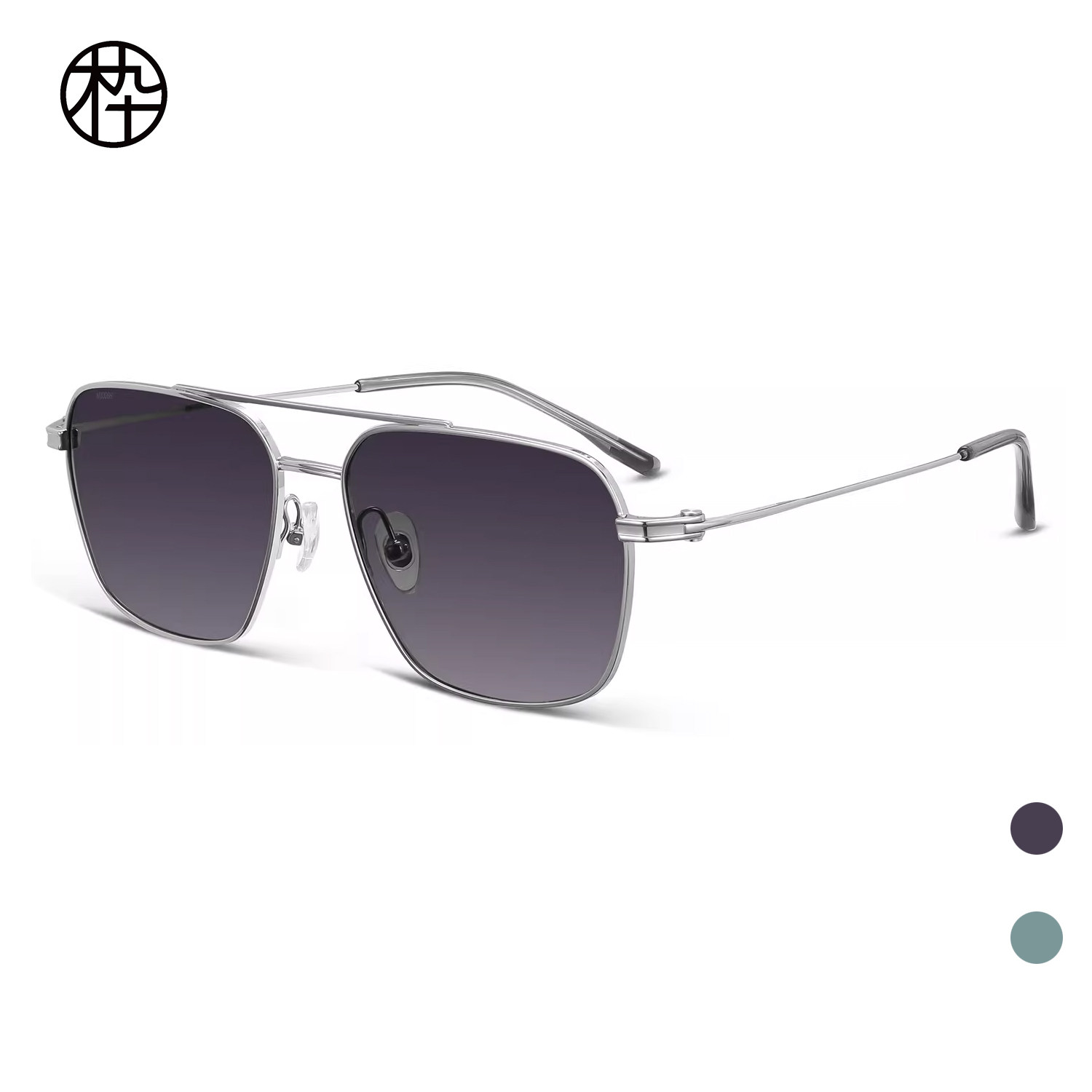 木九十专柜正品MJ12SN1545飞行员太阳镜超轻墨镜钛合金板材镜腿