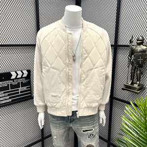 棉衣男短款秋冬季2023新款棒球领工装棉服冬装上衣薄夹棉袄外套潮