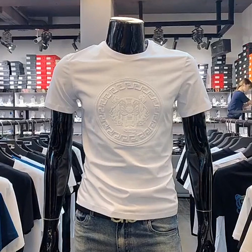 网红同款短袖T恤男美式复古潮牌