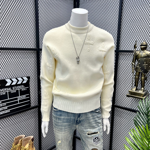 网红同款毛衣男潮流百搭美式复古