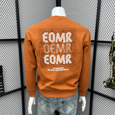 长袖圆领美式复古冬款加绒打底衫