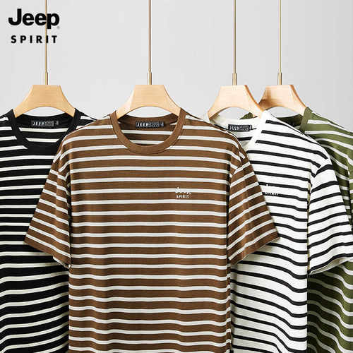 JEEPSPIRIT大码短袖t恤男士t恤