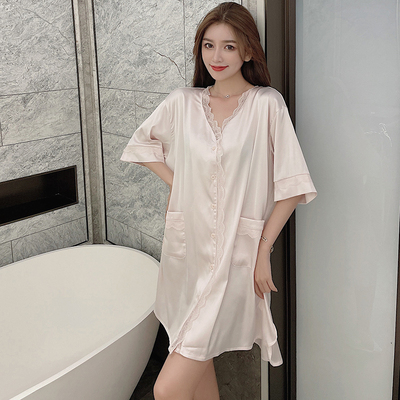 桑蚕丝真丝睡衣性感睡裙