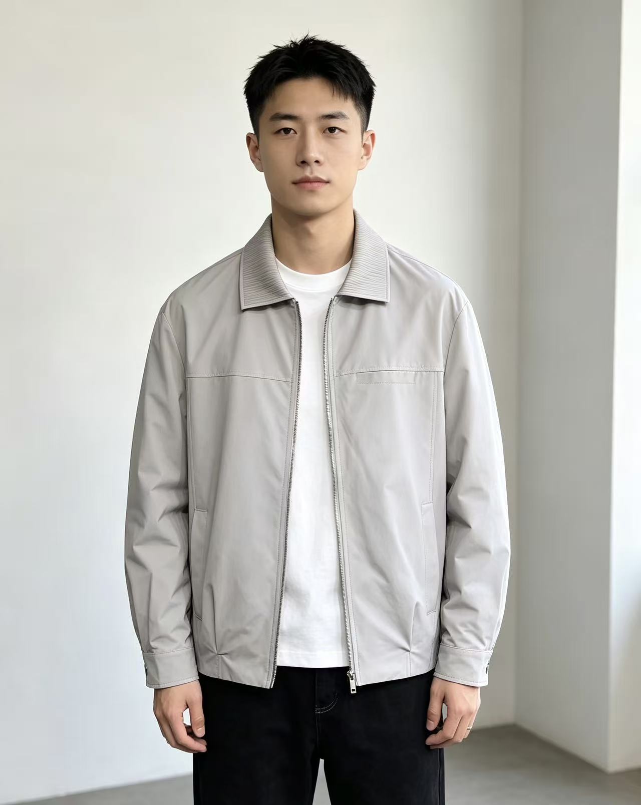 16EME NORD 2026秋季新款男士翻领夹克时尚百搭休闲上衣图片