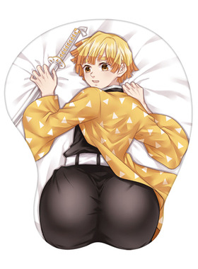 鬼灭之刃我妻善逸电脑3d立体护腕鼠标垫手腕垫二次元动漫DIY定制