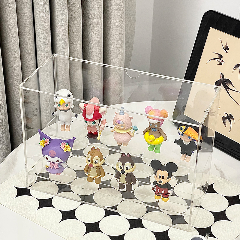 亚克力双层陈列收纳架