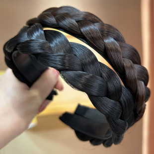 2025新款 高颅顶假发麻花辫子发箍女头箍压发卡发捆碎发窟百搭外出