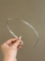 Fine metal retro hair band, women's headband, hair clip, hair tie, headwear, hair travel, gold and silver hair holes, face wash, head holes thumbnail 6