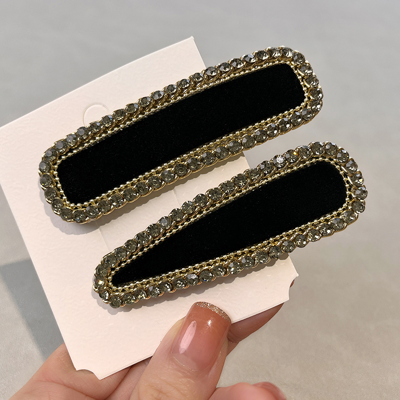 高级感水钻BB夹后脑勺发夹