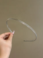 Fine metal retro hair band, women's headband, hair clip, hair tie, headwear, hair travel, gold and silver hair holes, face wash, head holes thumbnail 5