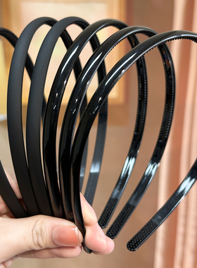 黑色塑料洗澡洗脸发箍女头箍压发卡碎发捆头饰敷面膜发窟细款整理