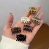 小号公主头迷你刘海发抓夹发夹子头饰发卡子女爪夹秋冬鲨鱼夹黑色