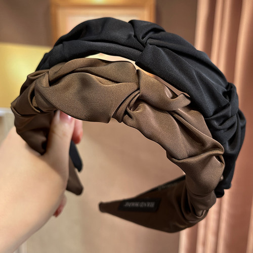 高级感布艺高颅顶泡泡发箍