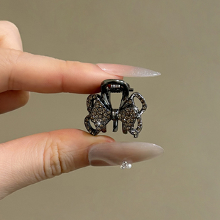 小号蝴蝶结水钻头发抓夹发夹子头饰发卡女夹耳后侧边精灵耳公主头