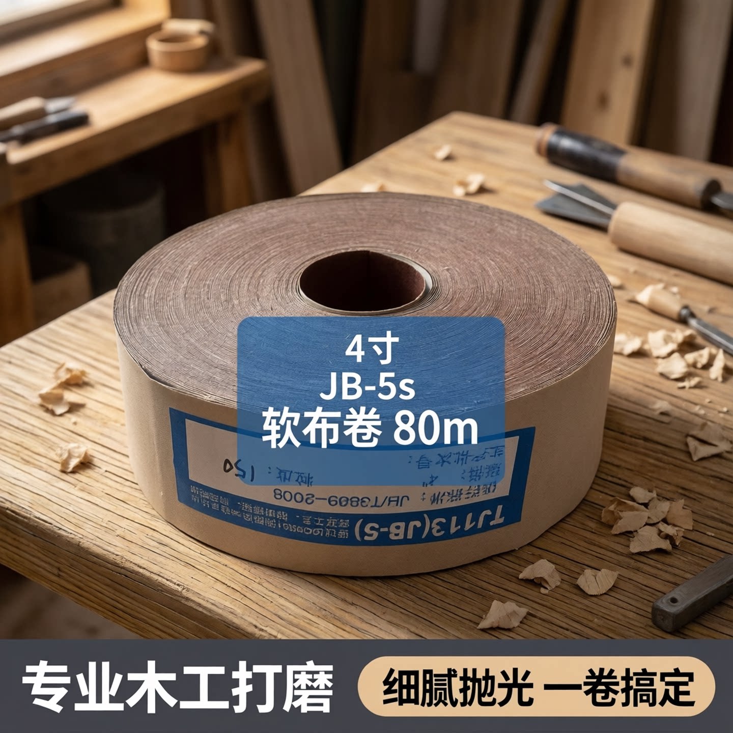 4寸JB-5s软布卷砂纸打磨抛光