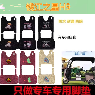 适用于钱江之星H9电动三轮车脚垫