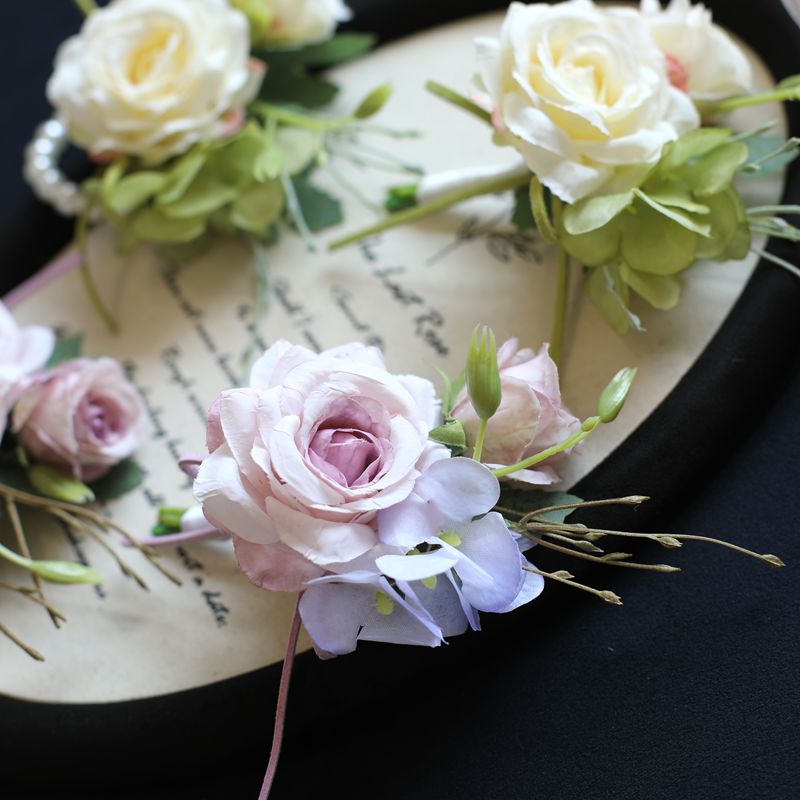 欧式仿真玫瑰新娘伴娘胸花