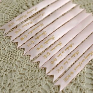 结婚称谓飘带 胸花字条浅粉色婚礼新娘新郎姐妹团兄弟团证婚人