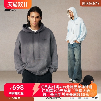 STARTER连帽卫衣男2025秋冬新款撞色潮流百搭女休闲宽松外套男