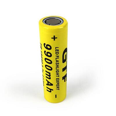 GTL18650锂电池9900mah 3.7V 防爆手电筒LED电池 外贸爆款
