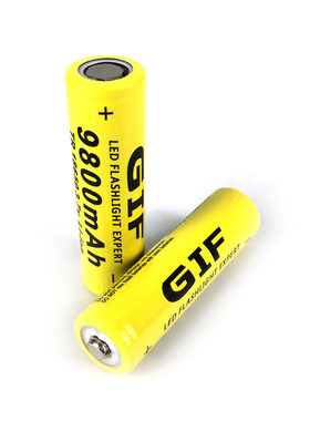 黄色GIF9800毫安18650锂电池玩具小风扇动力手电筒电动工具电池组