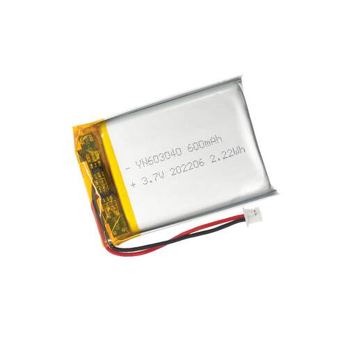 603040聚合物电池600mAh认证IEC62133定位器射频仪充电软包锂电池