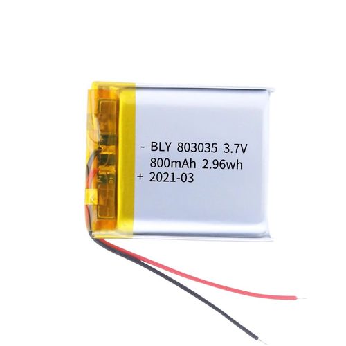 803035 800mAh聚合物锂电池玩具智能音响美容仪器小灯饰