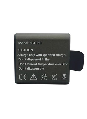 PG1050 适用于EKEN运动相机电池900mAh 1050mAh锂聚合物电池