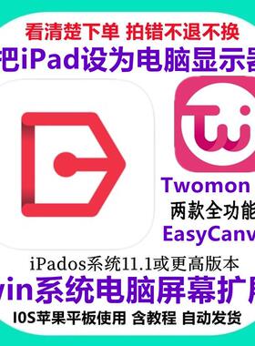 EasyCanvas 多屏复制工具USB win系统电脑分屏扩展平板第二屏幕