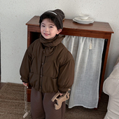 送围巾 2025男童加厚棉袄外套中小童保暖面包棉服 暮晨家新款 冬装