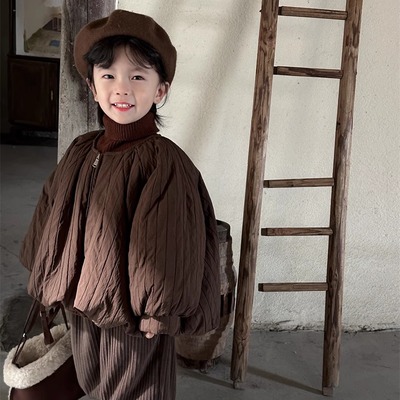儿童加厚冬季短装棉服外套保暖